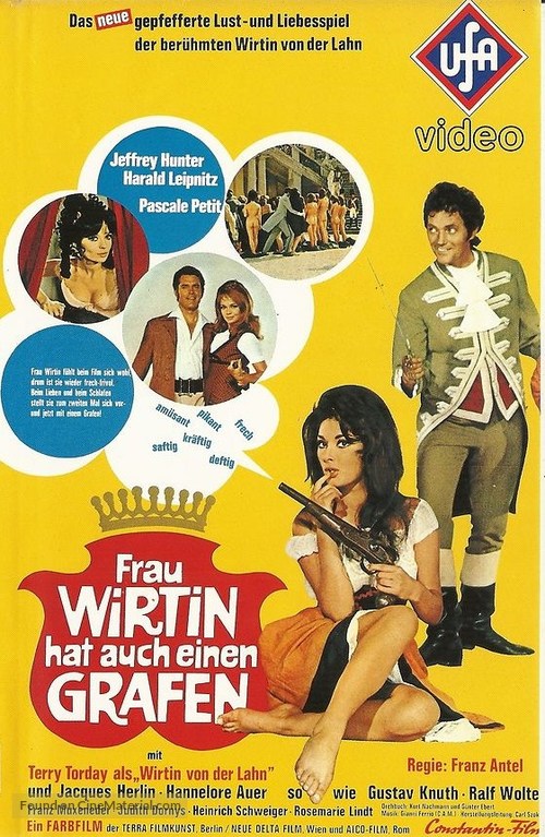 Frau Wirtin hat auch einen Grafen - German VHS movie cover