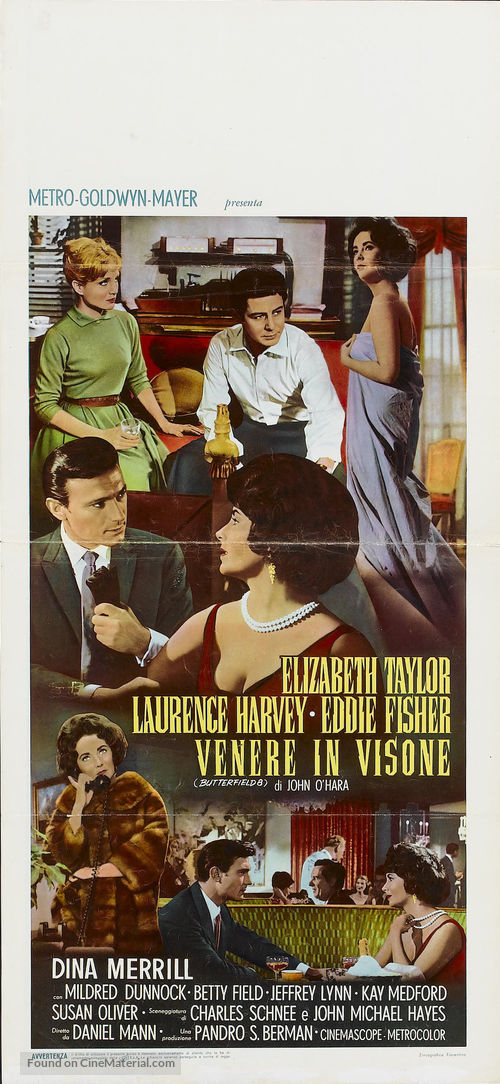 Butterfield 8 - Italian Movie Poster