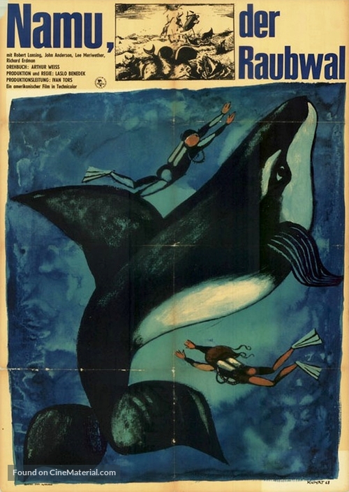 Namu, the Killer Whale - German Movie Poster