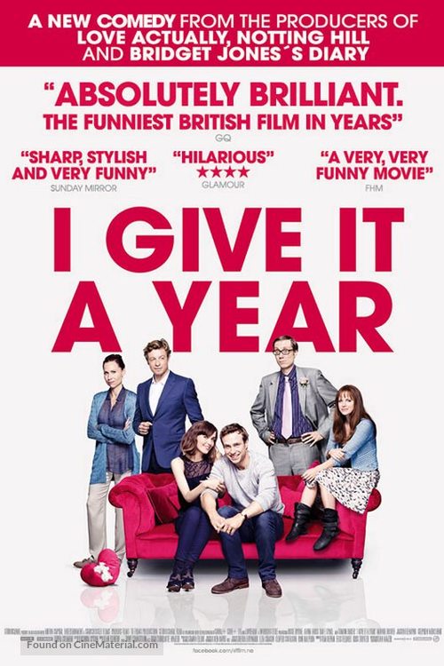 I Give It a Year - Norwegian Movie Poster
