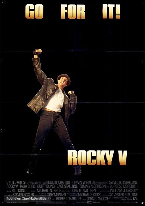 Rocky V - German Movie Poster