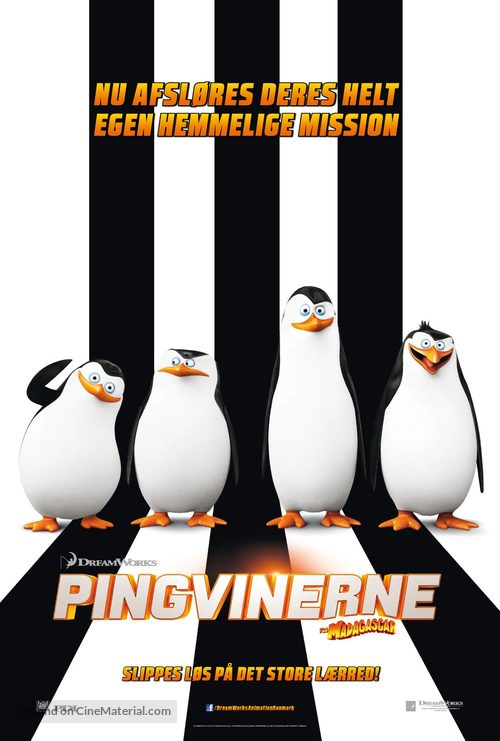 Penguins of Madagascar - Danish Movie Poster