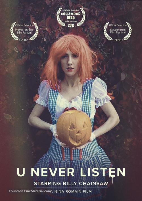 U Never Listen - British Movie Poster