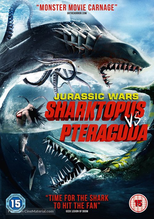 Sharktopus vs. Pteracuda - British Movie Cover