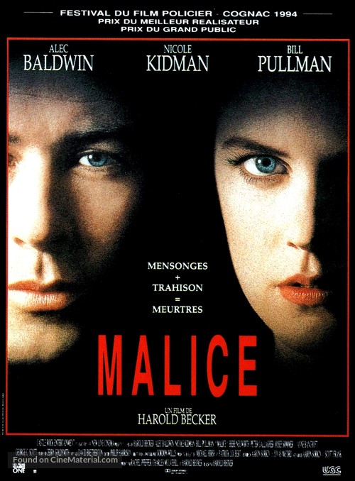 Malice - French Movie Poster