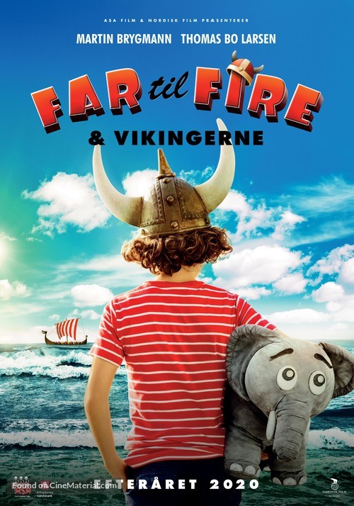 Far til fire og Vikingerne - Danish Movie Poster