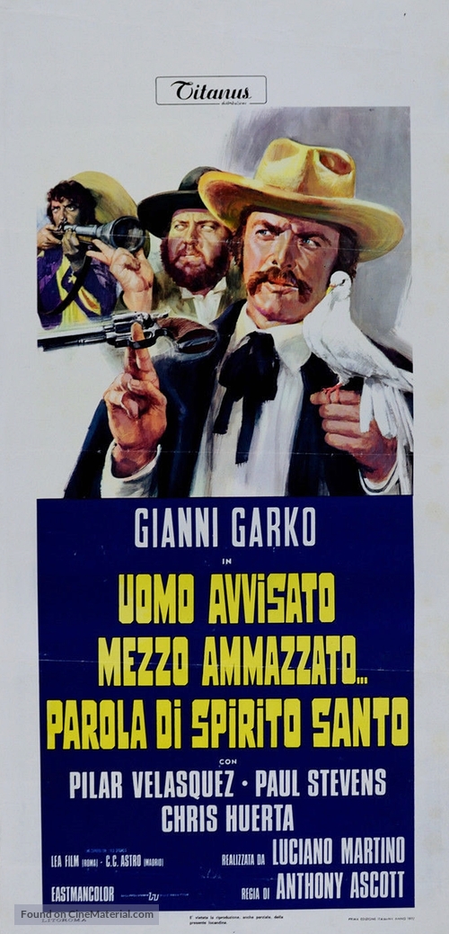 Uomo avvisato mezzo ammazzato... Parola di Spirito Santo - Italian Movie Poster