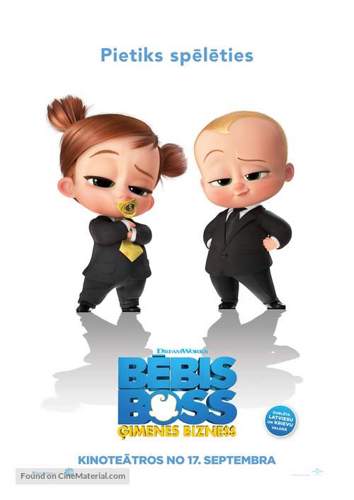 The Boss Baby: Family Business - Latvian Movie Poster