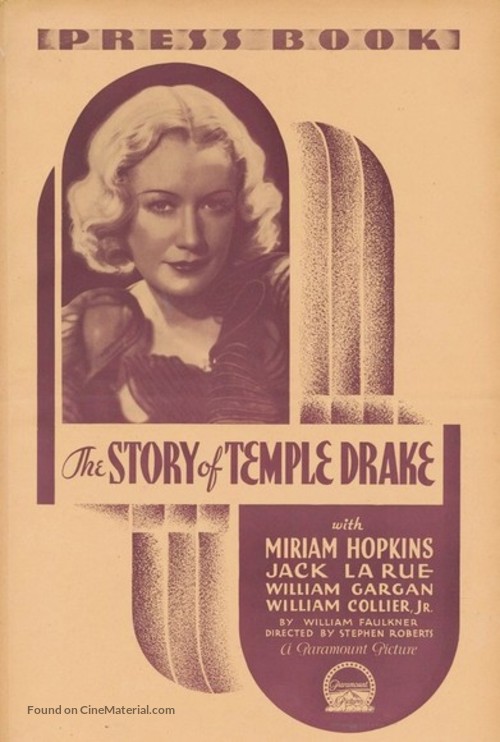 The Story of Temple Drake - Movie Poster