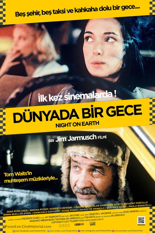 Night on Earth - Turkish Movie Poster