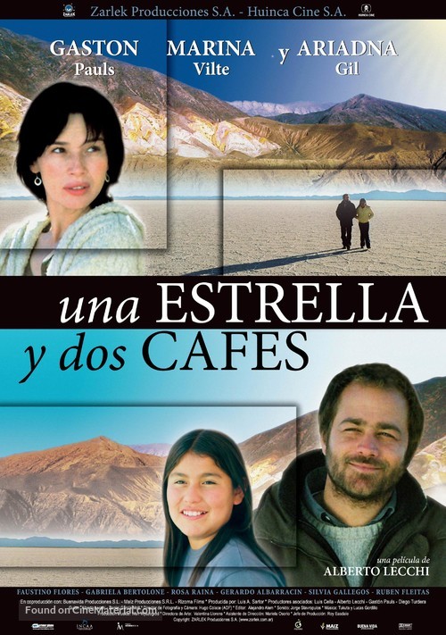 Una estrella y dos caf&eacute;s - Argentinian Movie Poster