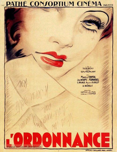 L&#039;ordonnance - French Movie Poster