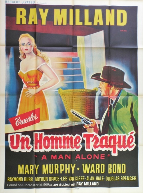A Man Alone - French Movie Poster