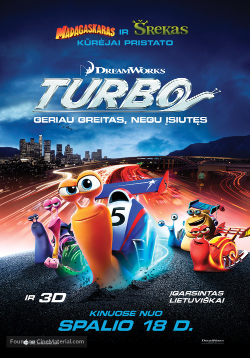 Turbo - Lithuanian Movie Poster