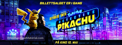 Pok&eacute;mon: Detective Pikachu - Norwegian Movie Poster