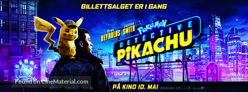 Pok&eacute;mon: Detective Pikachu - Norwegian Movie Poster