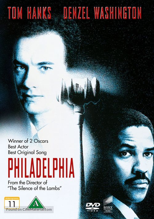 Philadelphia - Danish DVD movie cover