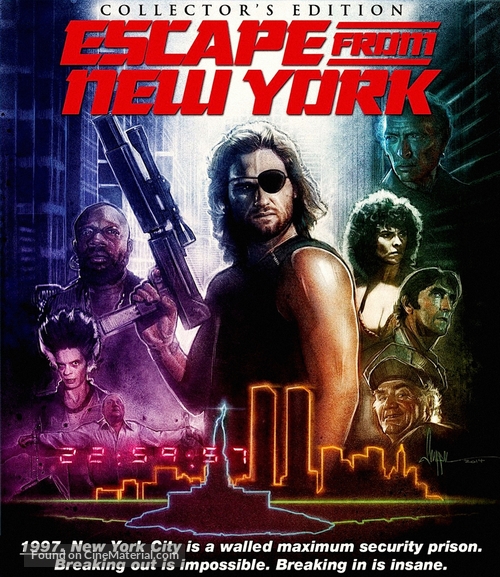 Escape From New York - Blu-Ray movie cover
