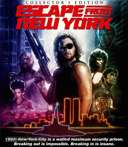 Escape From New York - Blu-Ray movie cover