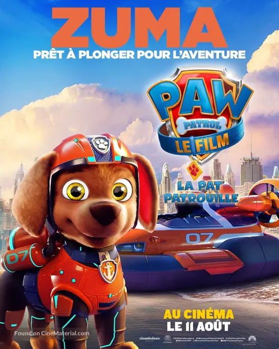 Paw Patrol: The Movie - French Movie Poster