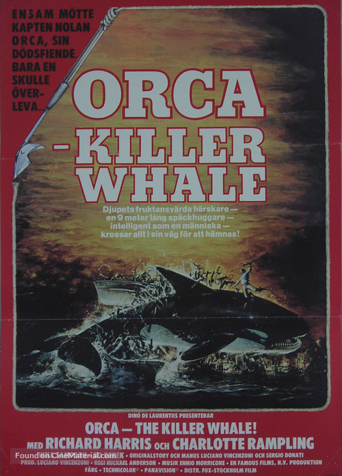 Orca - Swedish Movie Poster