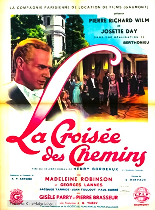 La crois&eacute;e des chemins - French Movie Poster