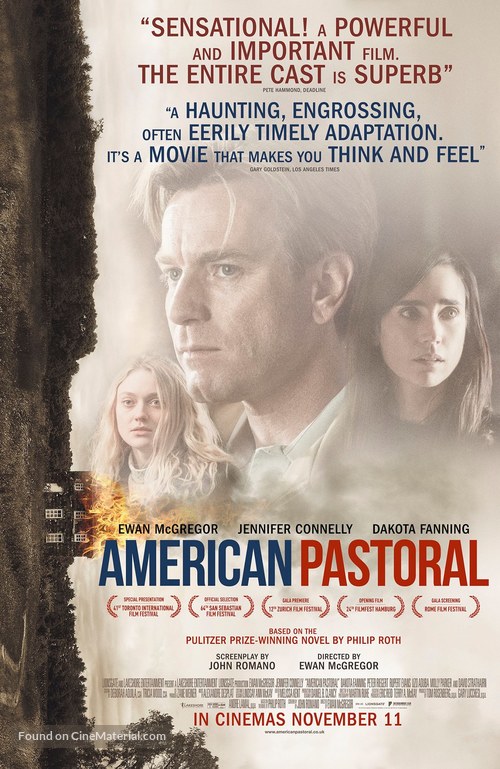 American Pastoral - British Movie Poster