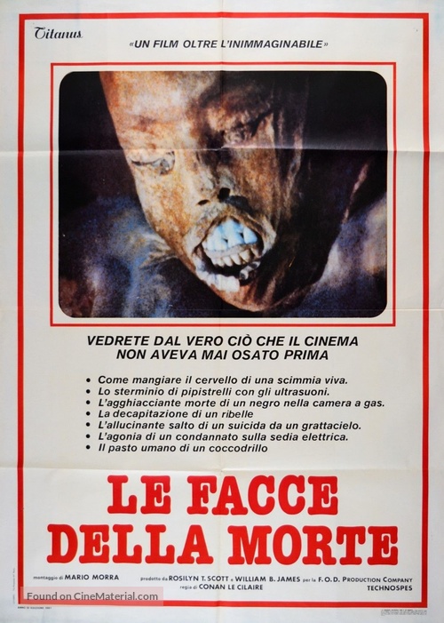 Faces Of Death - Italian Movie Poster