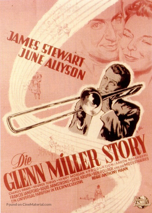 The Glenn Miller Story - German Movie Poster