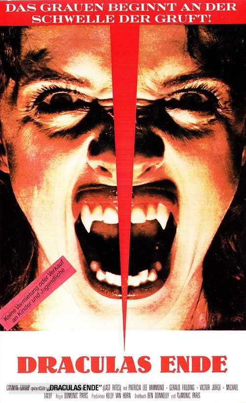 Last Rites - German VHS movie cover