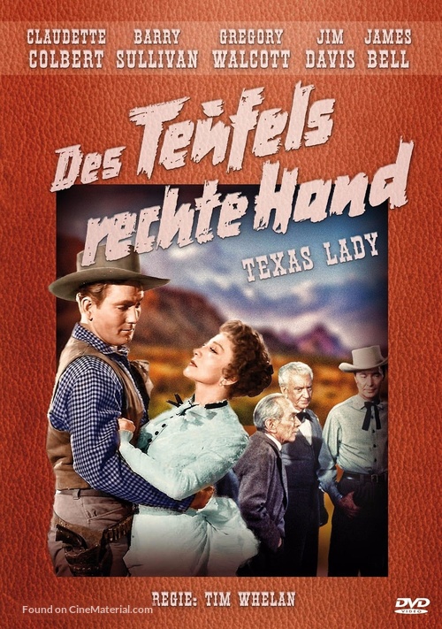 Texas Lady - German DVD movie cover