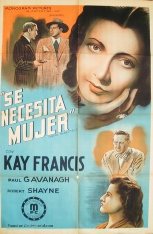 Wife Wanted - Spanish Movie Poster
