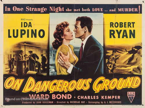 On Dangerous Ground - British Movie Poster