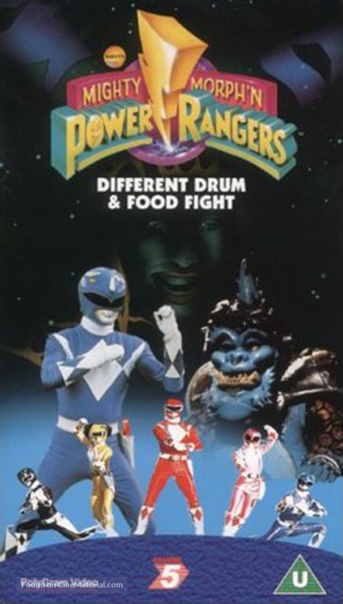 &quot;Mighty Morphin&#039; Power Rangers&quot; - British VHS movie cover