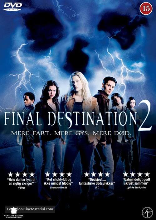 Final Destination 2 - Danish DVD movie cover