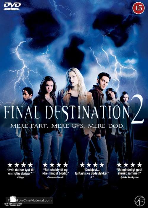 Final Destination 2 - Danish DVD movie cover