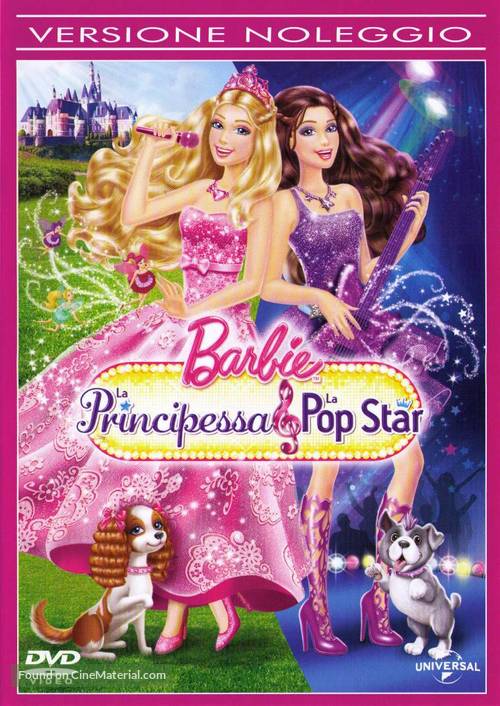 Barbie: The Princess &amp; the Popstar - Italian Movie Cover