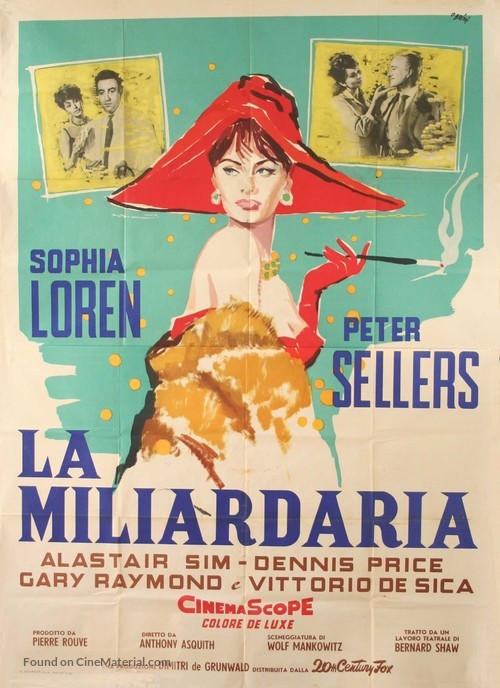 The Millionairess - Italian Movie Poster