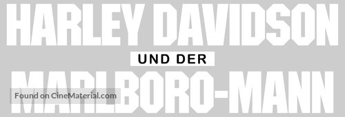 Harley Davidson and the Marlboro Man - German Logo