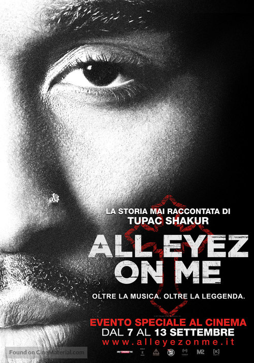 All Eyez on Me - Italian Movie Poster