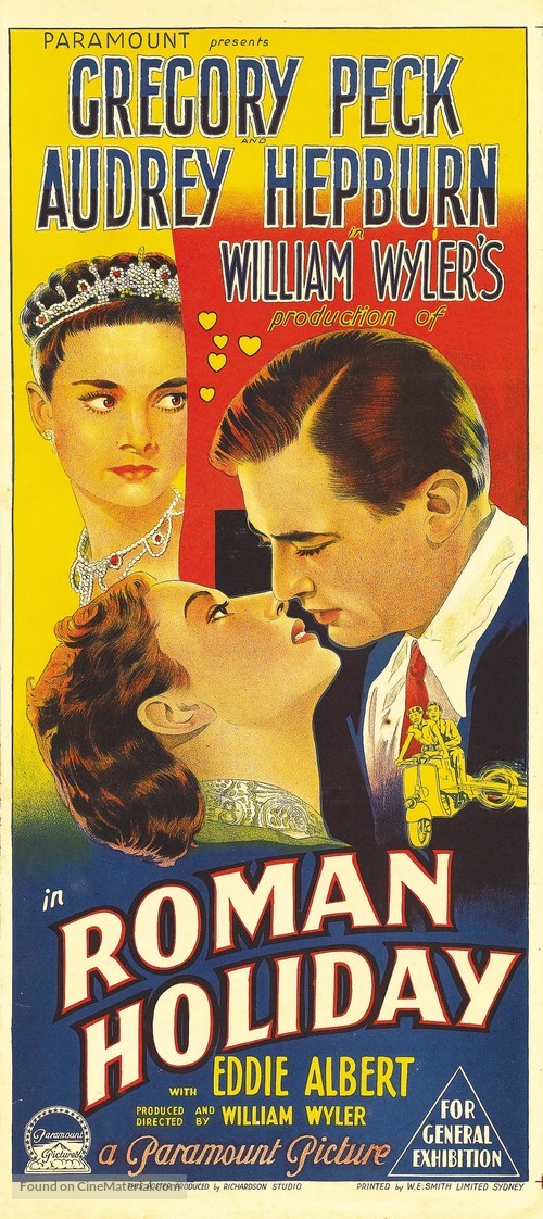 Roman Holiday - Australian Movie Poster