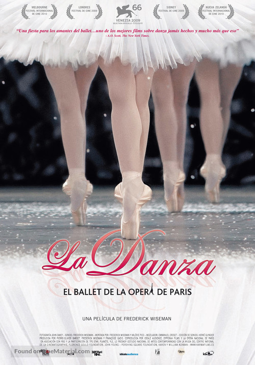 La danse - Le ballet de l&#039;Op&eacute;ra de Paris - Spanish Movie Poster