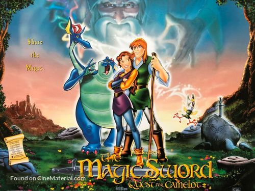 Quest for Camelot - British Movie Poster