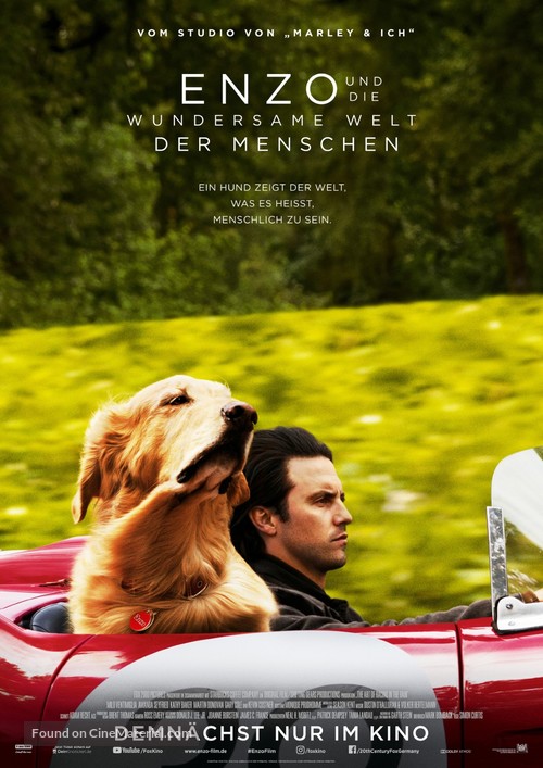 The Art of Racing in the Rain - German Movie Poster