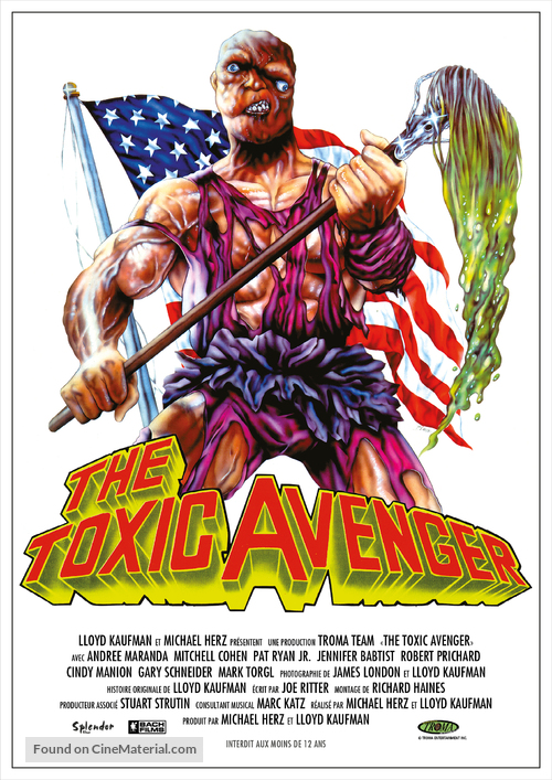 The Toxic Avenger - French Re-release movie poster
