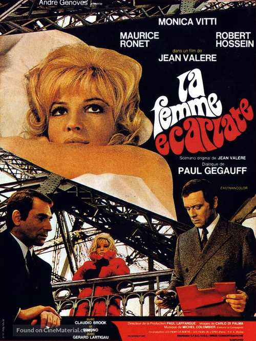 La femme &eacute;carlate - French Movie Poster