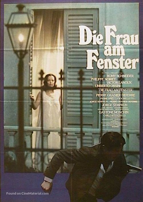 Une femme &agrave; sa fen&ecirc;tre - German Movie Poster