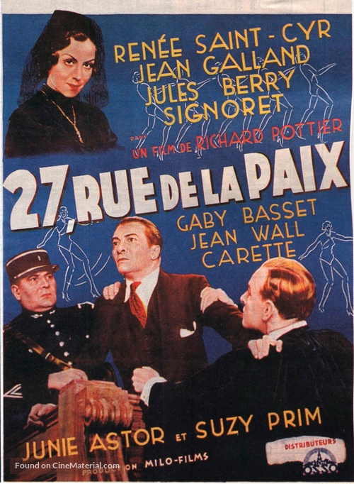 27 rue de la Paix - French Movie Poster