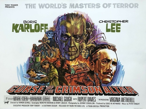 Curse of the Crimson Altar - British Movie Poster
