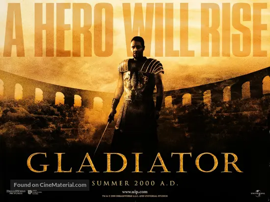 Gladiator - British Movie Poster Gladiator - British Movie Poster